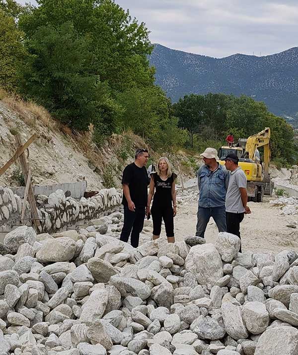 Επίσκεψη στο υπό κατασκευή έργο: “Διευθέτηση και αντιμετώπιση πλημμυρικών παροχών χειμάρρου Θολόλακκα-Β Φάση” στο Βελβεντό