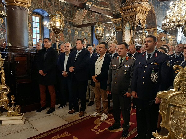 Ο εορτασμός του Αγίου Αρτεμίου, προστάτη της Αστυνομίας στον Ιερό Ναό Αγίου Νικολάου