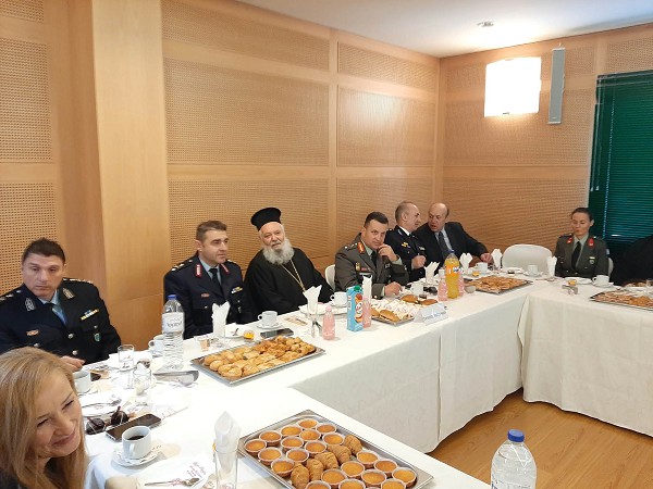Η δεξίωση για την τιμή του Αγίου Αρτεμίου στο Αστυνομικό Μέγαρο Κοζάνης