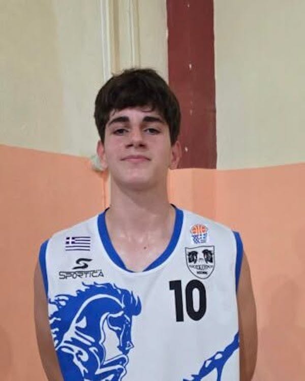Στο Κλιμάκιο Παίδων U16 Βορρά της ΕΟΚ ο Μάριος Γκιαούρης των Διόσκουρων Κοζάνης