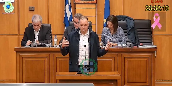Τοποθέτηση του Προέδρου του ΣΠΑΡΤΑΚΟΥ στο Περιφερειακό Συμβούλιο όπου παρουσιάστηκε ο στρατηγικός επενδυτικός σχεδιασμός της ΔΕΗ